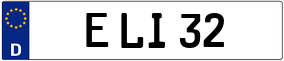Trailer License Plate